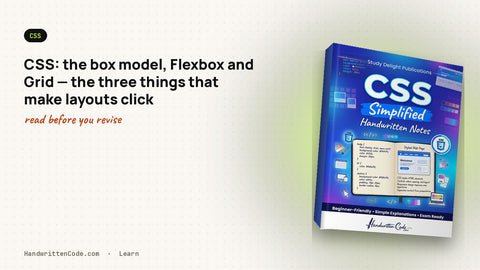 CSS: the box model, Flexbox and Grid — the three things that make layouts click