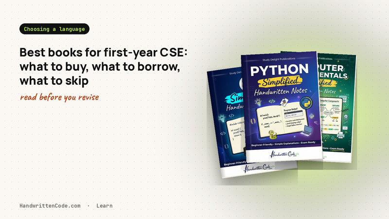 Best books for first-year CSE: what to buy, what to borrow, what to skip
