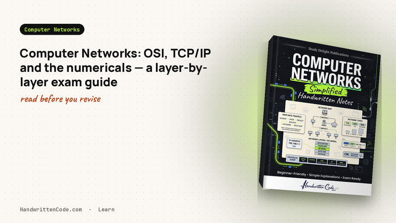 Computer Networks: OSI, TCP/IP and the numericals — a layer-by-layer exam guide