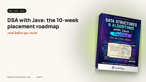 DSA with Java: the 10-week placement roadmap