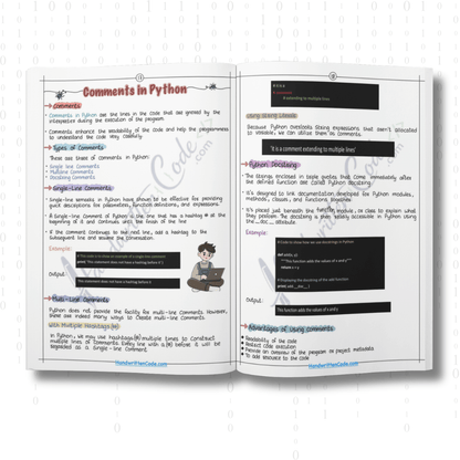 Python Simplified Handwritten Notes - Handwritten Code