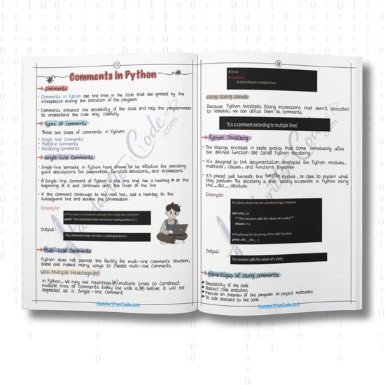Python Simplified Handwritten Notes – Handwritten Code
