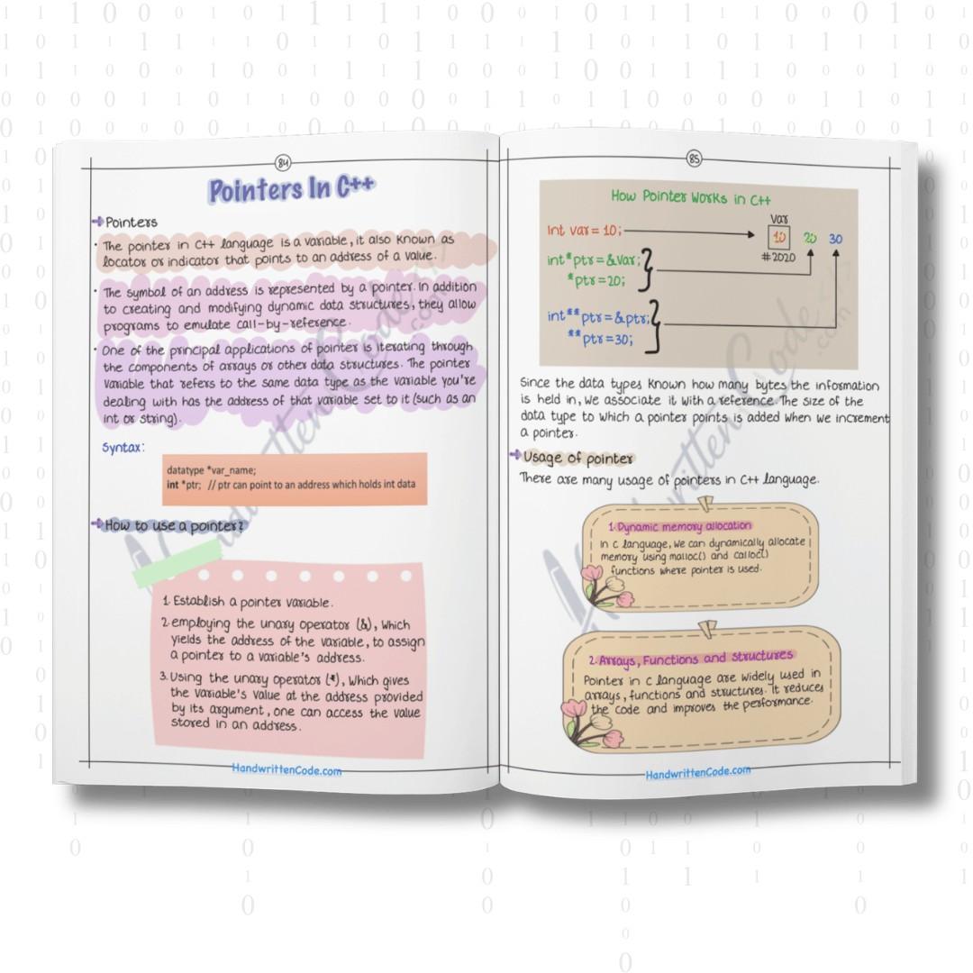 C++ Simplified Handwritten Notes