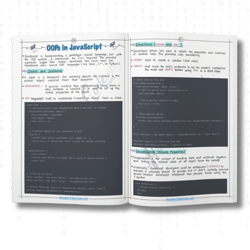JavaScript Simplified Handwritten Notes