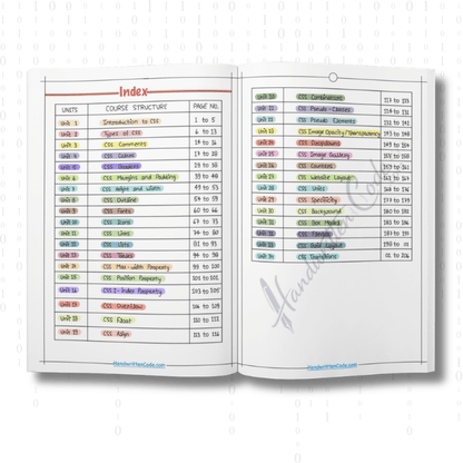 CSS Simplified Handwritten Notes