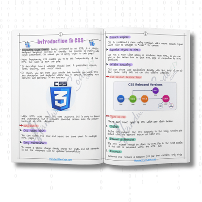 CSS Simplified Handwritten Notes
