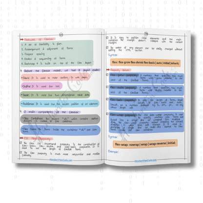 CSS Simplified Handwritten Notes