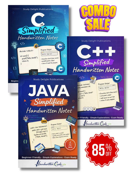 C++ Simplified Handwritten Notes