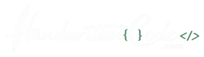 Handwritten Code