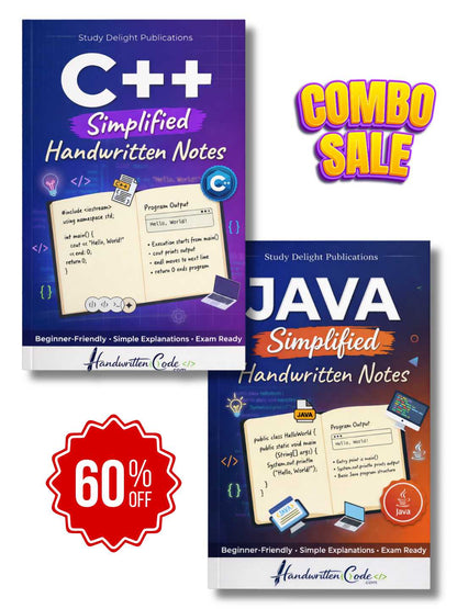 C++ Simplified Handwritten Notes