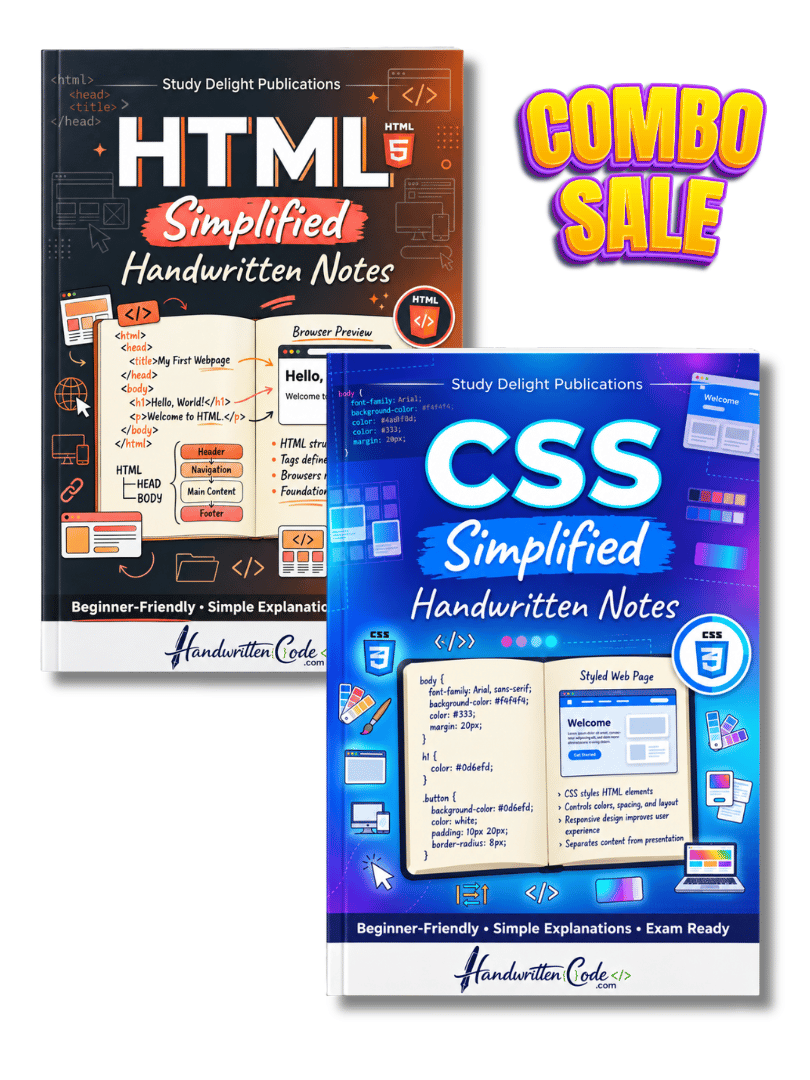 HTML Simplified Handwritten Notes