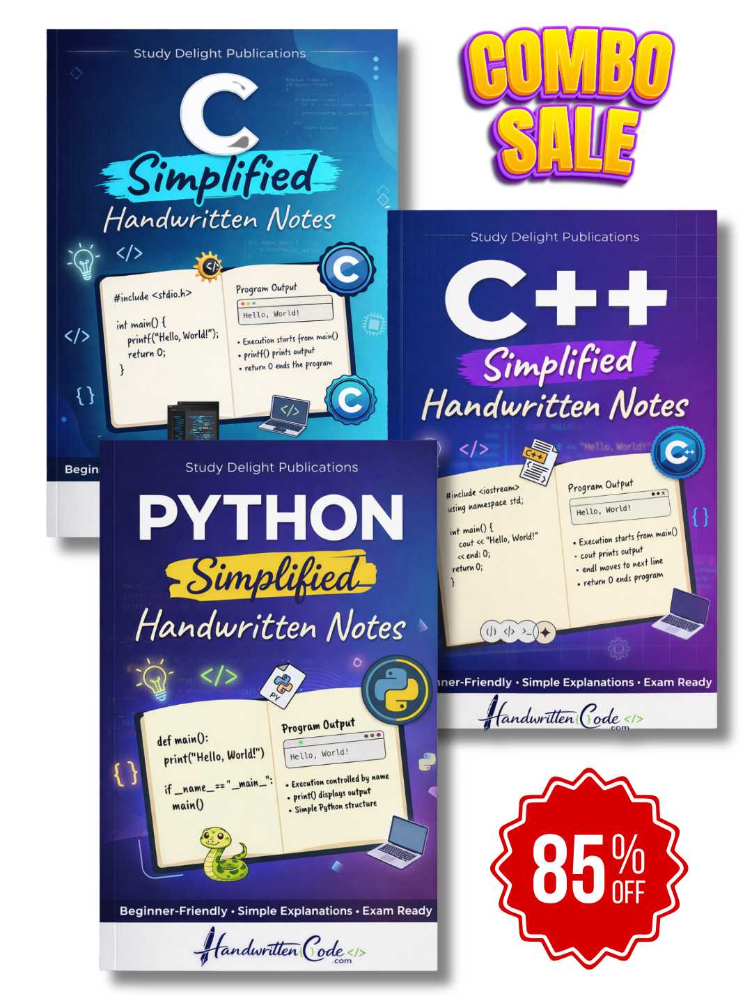 Python Simplified Handwritten Notes