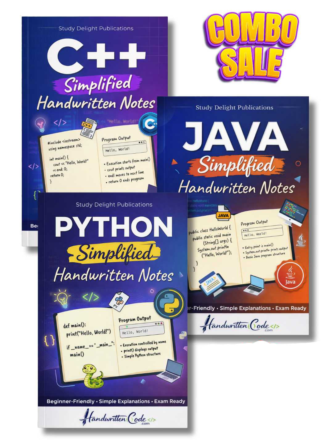 Python Simplified Handwritten Notes – Handwritten Code