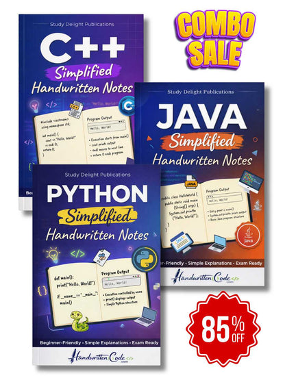 Python Simplified Handwritten Notes