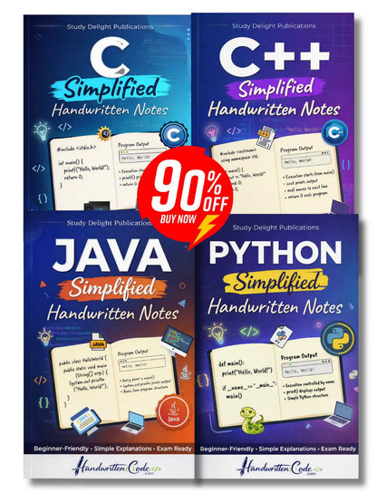 C Simplified Handwritten Notes
