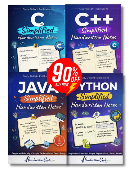 C Simplified Handwritten Notes