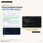 Every program shown with its real output