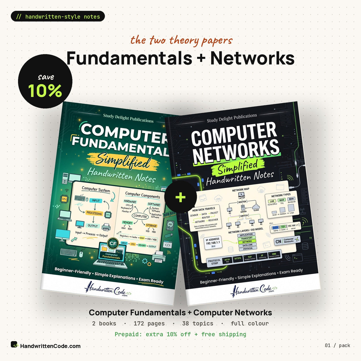 Computer Fundamentals + Computer Networks pack
