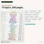 Index: 17 topics, 200 pages
