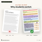 Typed textbook page vs HandwrittenCode page