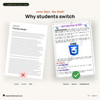 Typed textbook page vs HandwrittenCode page
