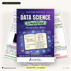 Data Science Simplified handwritten-style notes — cover with inside pages
