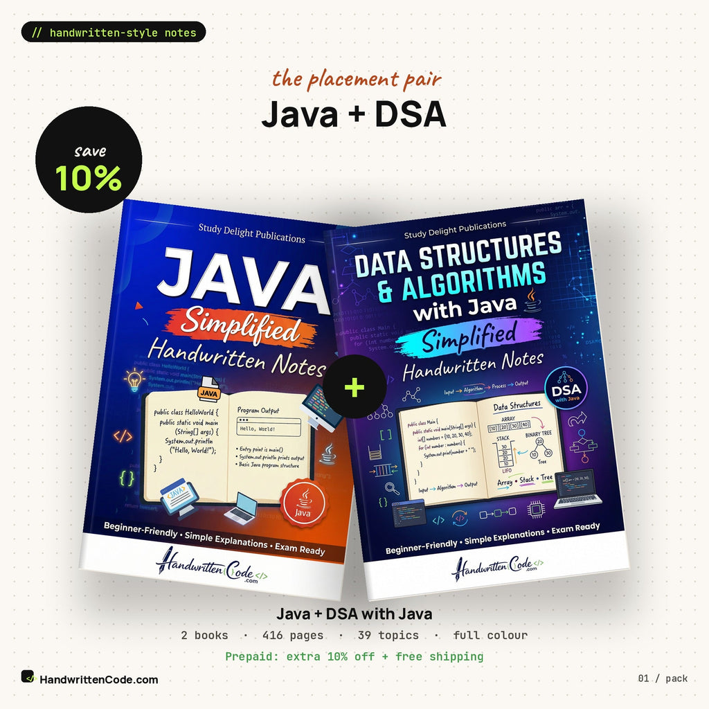 Java + DSA with Java pack
