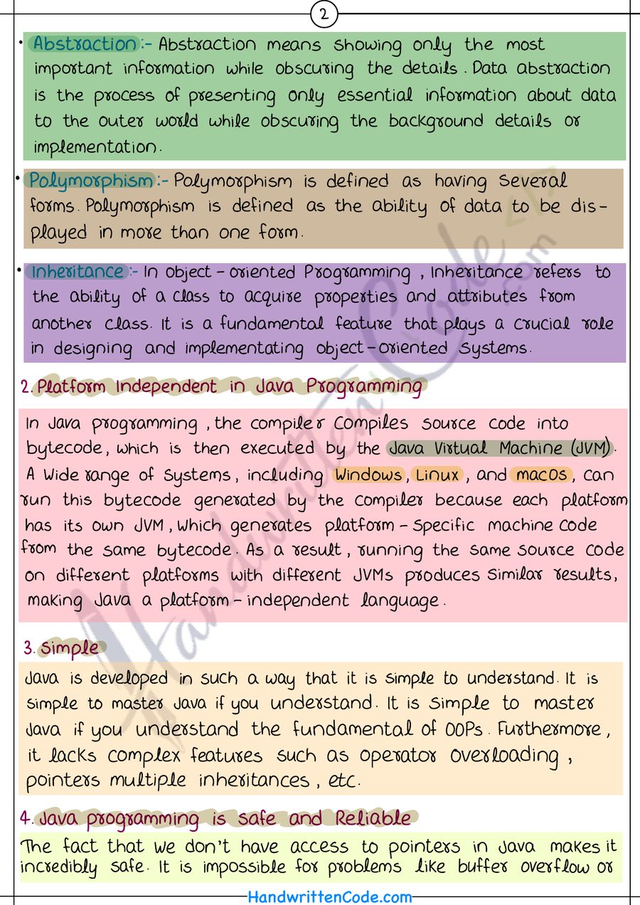 Java page from the book