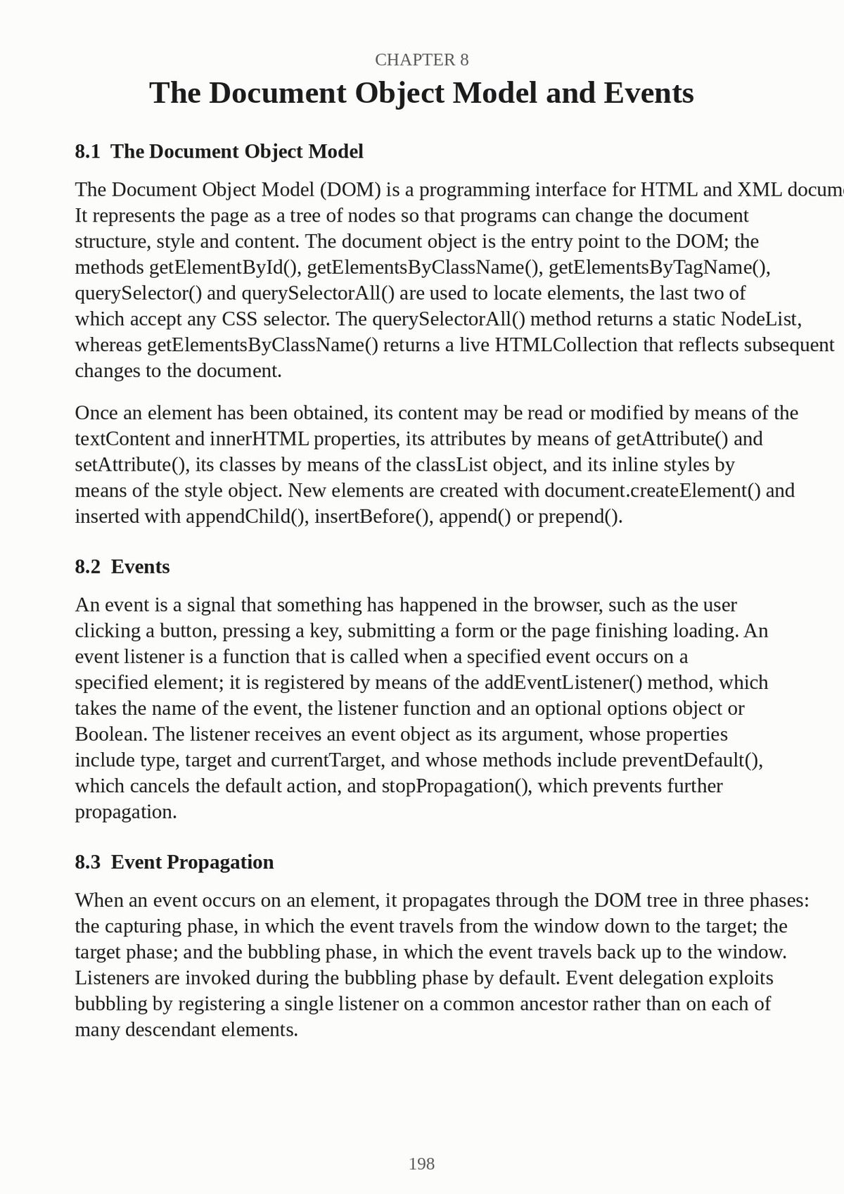 A typed JavaScript textbook page